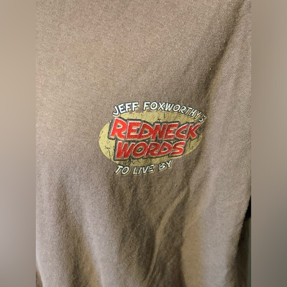 Jeff Foxworthy 2004 Redneck Words To Live By…WIDJA DIDJA Brown XL T Shirt - Picture 3 of 7